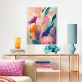 Reinders! Reinders Wandbild 40 x 50 cm Breamy Flowers Holz Bunt
