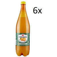 6x San Pellegrino PET Flasche Dose 1.25L Aranciata Amara Limonade Bitteroange