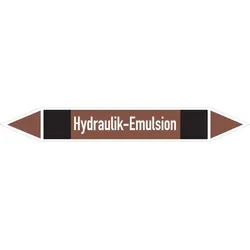 Rohrleitungskennzeichen Hydraulik-Emulsion - 100x15 mm Folie selbstklebend