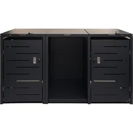 MCW Mülltonnenverkleidung E83-B 117 x 198 x 82 cm grau