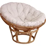 moebel-direkt-online Papasansessel Relaxsessel Polyester 0 x 0 x 0 cm Beige mit Kissen