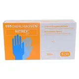 Dahlhausen Einmalhandschuh Nitrex, Nitril 7582000001 , 1 Packung = 100 Stück, Größe S