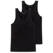 SCHIESSER Unterhemd 2er-Pack Authentic in Schwarz | Gr.: 7