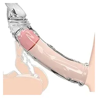 QUEEN'S STORY Penismanschetten und -verlängerungen, Penishüllen zur Penisvergrößerung und -verlängerung, Erotik Sexspielzeuge für Männer Paare