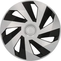CARTREND Flow 16 Zoll 4 Stück Schwarz/Silber