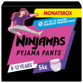 Pampers Ninjamas Nachthöschen für Mädchen 8-12 Jahre, Monatsbox