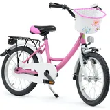 Bachtenkirch Qualitäts Kinderfahrrad 16 Zoll matt Pink Mädchen Kinderrad Fahrrad ab 4 Jahre