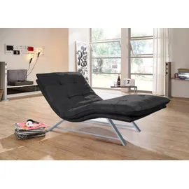 W.Schillig Relaxliege daily dreams Polyester 95 x 91 x 170 cm grau mit Kissen