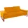 W.Schillig Couch Leder 3-Sitzer Gelb