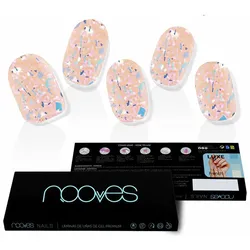 Künstliche Nägel Nooves Peach Galettes Gel Selbstklebend Metallic