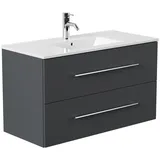 Posseik Waschbecken mit Unterschrank HOMELINE 100 grafit 101,0 x 47,0 x 57,8 cm