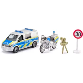 Siku 2005 VW T6 mit BMW Polizeimotorrad,