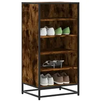 VidaXL Schuhregal Räuchereiche 48x38x97,5 cm Holzwerkstoff