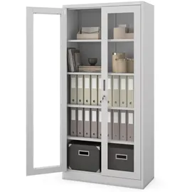 Jan Nowak AMELIA Büroschrank 185 x 90 x 40 cm Grau