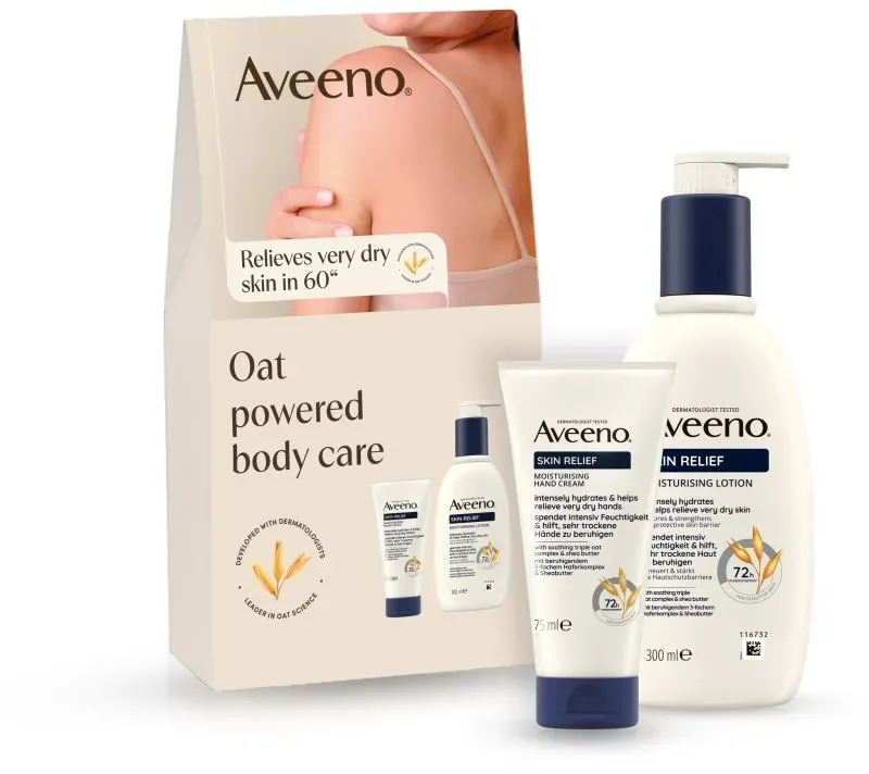 Aveeno Skin Relief Intensiv-Feuchtigkeitspflege-Set für trockene und empfindliche Haut