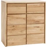 Home Affaire Kommode »Zetra«, aus Massivholz, alle Schubladen mit Soft-Close-Funktion, Breite 88 cm beige