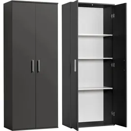 Procontour Schrank Clara 64 x 34 x 167 cm Grau