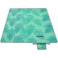 Songmics Picknickdecke 200 x 200 cm maschinenwaschbar grün