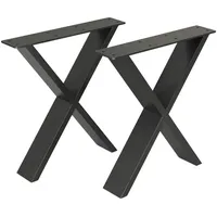 [en.casa] Tischgestell Maribo für Esstische Schwarz 72x55cm