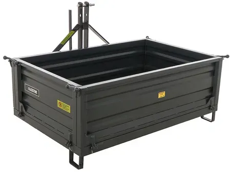 Heckcontainer Blackstone B-TB 140 für Traktoren - Kippbar - 3 abnehmbare Bordwände