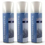 CEPEWA Fensterdekoration CEPEWA Sprühschnee 3er Set Weihnachten Schneespray je Dose 111ml weiß
