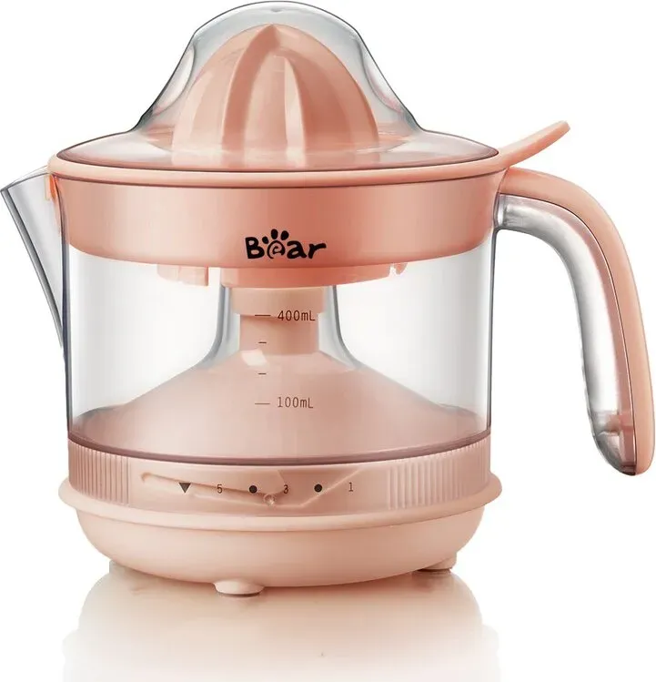 Bear Orangensaftpresser – frisch gepresster Orangensaft, gesund mit jedem Schluck! Entsaftet mühelos mit nur 30 W Nennleistung, reich an Vitamin C, perfekt für Heimgebrauch und unterwegs.