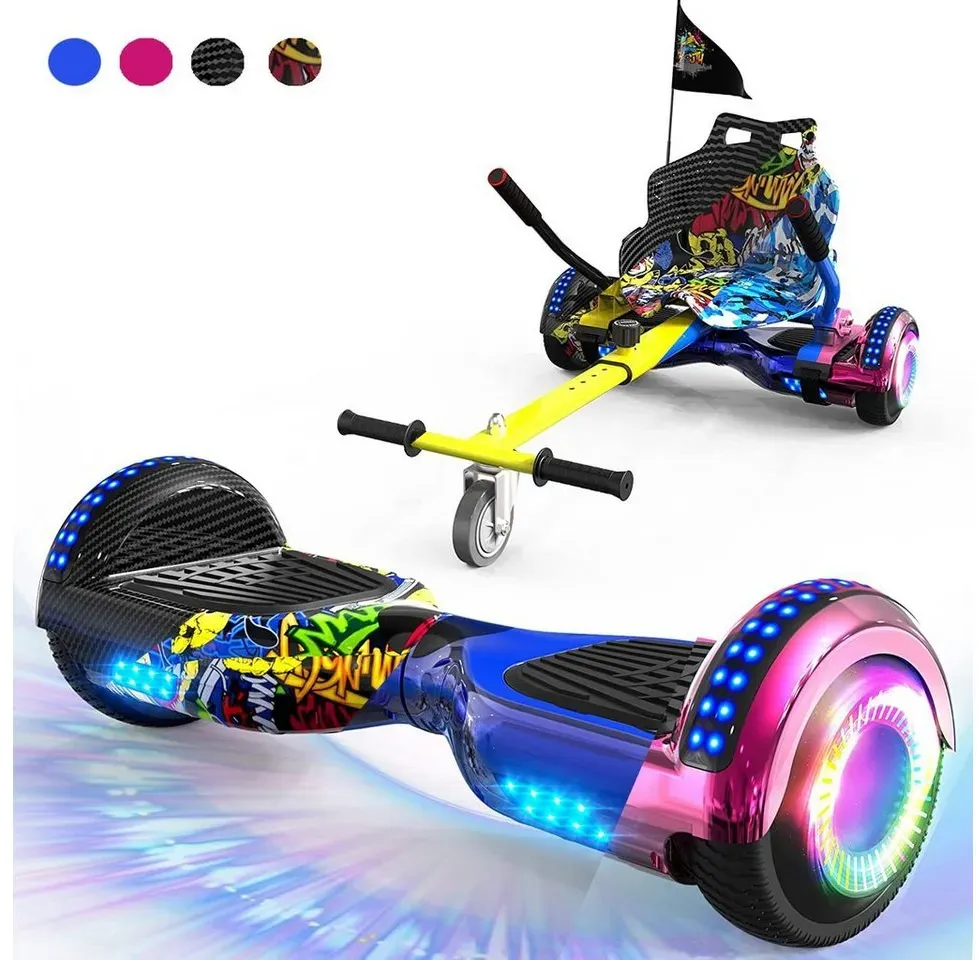 RCB Balance Scooter GeekMe, 6,5" Hoverboard + Hoverkart Bluetooth 700W motor blau|schwarz