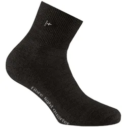Rohner Advanced Socks Unisex Quarter Trekking Socken - Fibre Light Quarter Schwarz 42-44