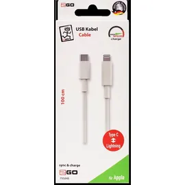 2Go 795848 Lightning-Kabel 1 m Weiß