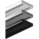 GARDUNA 300cm | silber | Gardinenschiene Vorhangschiene| Aluminium | 1- oder 2-läufig