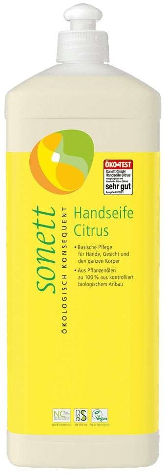 Sonett Handseife Citrus Nachfüllflasche 1L Bio