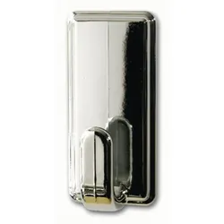 Tesa Haken Powerstrips Large chrom 2 Stück, Drinnen, Küchenhaken, Metallisch, 2