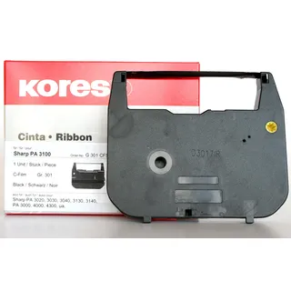 Kores G301CFS Farbband, C-Film schwarz für Modell Sharp PA 3100