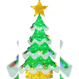 Costway Weihnachtsbaum mit Beleuchtung grün 130 cm
