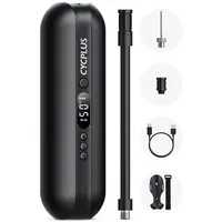 Cycplus Luftpumpe 150PSI Fahrradpumpe tragbar schwarz