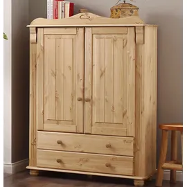 otto home Wäscheschrank OTTO HOME "Adele, Mehrzweckschrank", beige (natur), B:93cm H:135cm T:40cm, Massivholz, Schränke, aus massiver Kiefer, 2-oder 3-türig