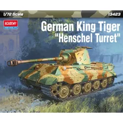 ACADEMY 493423 1:72 German King Tiger Henschel Turm