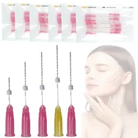 100Stück PDO Fäden Threads Fadenlifting, PDO Fäden Mono Screw Thread Lift Für Unterschiedliche Gesichts Und Körperbereiche (29G*25MM)