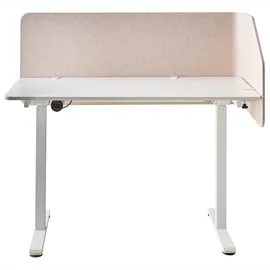 Beliani 2-tlg Schreibtischtrennwand FOLDY 120 x 50 cm beige