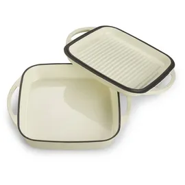 Echtwerk Universalbräter Ø Deckel, 25,5 x 31, Creme,