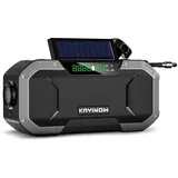 Notfall-solar-kurbelradio 5000mah Powerbank-ladegerät Blitzlicht Outdoor-camping-überlebensradio,silber
