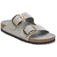 Birkenstock Damen Arizona Big Buckle Naturleder Lack High-Shine Stone Coin - 41 - 41