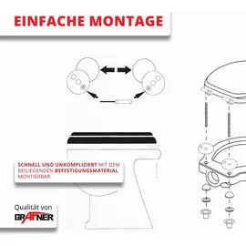 Grafner WC Sitz mit Absenkautomatik Motiv Colored Bubbles