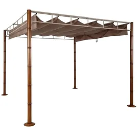 MCW Pergola MCW-L42 3 x 3 m taupe-braun