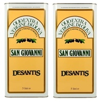2er-Pack De Santis San Giovanni Natives Olivenöl Extra,Italienisches Öl,5Lt Dose