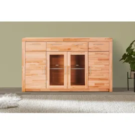 vogl möbelfabrik Highboard Toronto 182 x 107 x 42 cm Kernbuche teilmassiv beige
