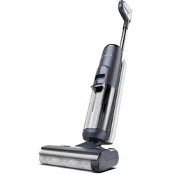 TINECO Nass-Trocken-Sauger "Floor One S5 Extreme Nass-Trocken-Staubsauger, mit Kantenreinigung", blau (graublau, schwarz), B:26,0cm H:110cm T:27,3cm, Nass-Trocken-Sauger, automatische Anpassung der Saugleistung, mit Selbstreinigung, kabellos, Topseller