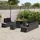 vidaXL Garten-Lounge-Set 8-tlg. schwarz