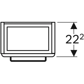 Geberit Renova Compact 34,8x60,4x25,2cm, 1 T., li-grau hgl