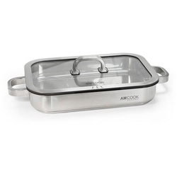 Bräter hoch 34,5 x 23,5 x 5,5 cm - Optimal für alle Muldenlüfter geeignet